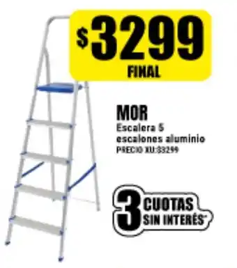 Supermayorista Vital MOR Escalera 5 escalones aluminio oferta