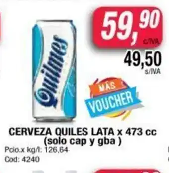 Maxiconsumo Quilmes Lata Cerveza x 473cc (solo cap y gba) oferta