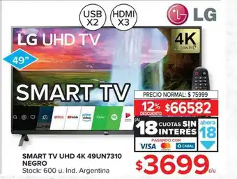 Carrefour Smart Tv Uhd 4k 49un7310 Negro oferta