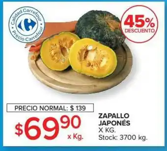 Carrefour Zapallo Japonés 45% Descuento oferta
