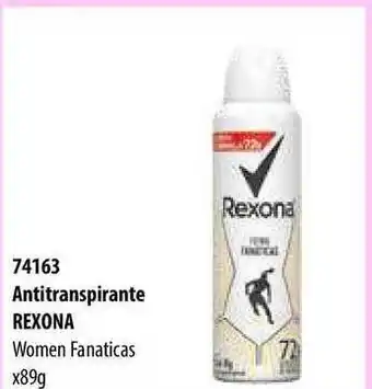 Micropack 74163 Antitranspirante Rexona Women Fanaticas x 89g oferta