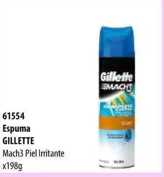 Micropack 61554 Espuma Gillette Mach3 Piel Irritante x 198g oferta