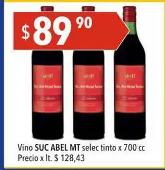 Hergo Vino Suc Abel Mt Selec Tinto x 700cc oferta