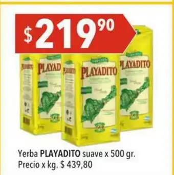 Hergo Yerba Playadito Suave x 500gr oferta