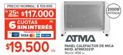Carrefour ATMA PANEL CALEFACTOR DE MICA oferta