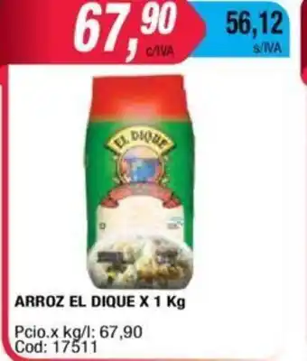 Maxiconsumo El Dique Arroz 1kg oferta