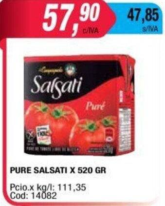 Maxiconsumo Salsati Pure x 520gr oferta
