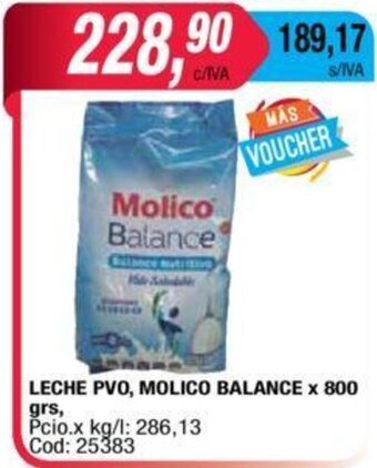 Maxiconsumo Molico Balance Leche PVO x 800grs oferta