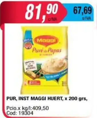 Maxiconsumo Maggi Huert PUR,Inst x200grs oferta