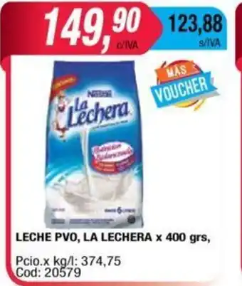 Maxiconsumo La Lechera Leche Polvo x 400grs oferta