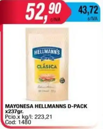 Maxiconsumo Hellmanns D/Pack Mayonesa x 237gr oferta