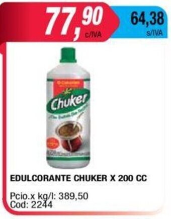 Maxiconsumo Chuker Edulcorante x 200cc oferta