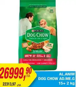 Maxiconsumo AL.ANIM DOG CHOW AD.ME.G 15+ 2kg oferta