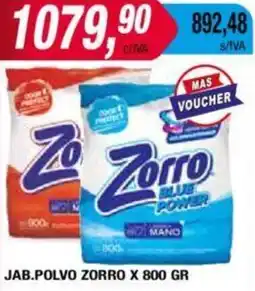 Maxiconsumo JAB.POLVO ZORRO X 800GR oferta