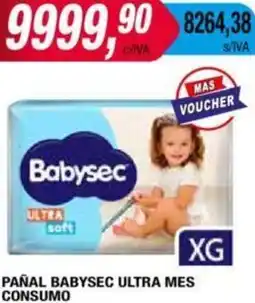 Maxiconsumo PAÑAL BABYSEC ULTRA MES CONSUMO oferta