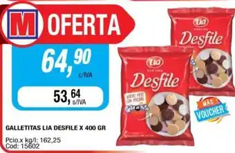 Maxiconsumo Desfile Galletitas Lia x 400gr oferta