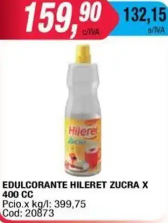 Maxiconsumo Hileret Edulcorante Zucra x 400cc oferta