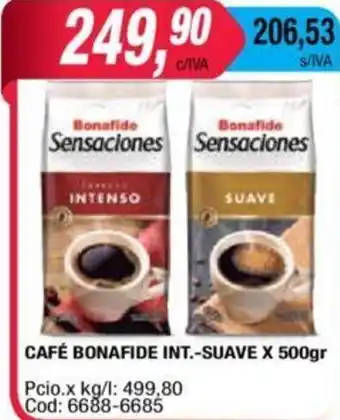 Maxiconsumo Bonafide Café Int.-Suave x 500gr oferta
