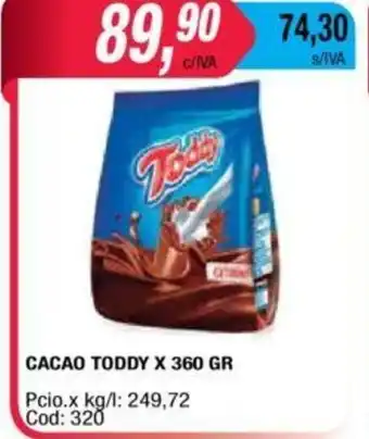 Maxiconsumo Toddy Cacao 360g oferta