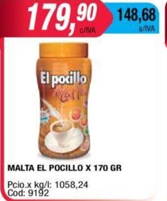 Maxiconsumo El Pocillo Malta x 170gr oferta