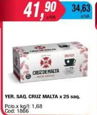 Cruz Malta Yer. Saq. x 25saq