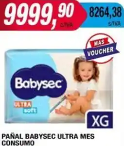 Maxiconsumo PAÑAL BABYSEC ULTRA MES CONSUMO oferta