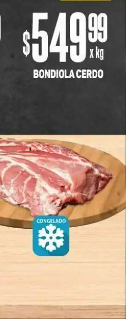 Makro Bondiola cerdo x kg oferta