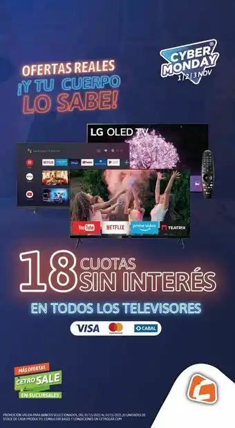 Cetrogar Televisores oferta