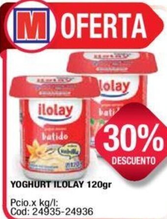 Maxiconsumo Ilolay Yoghurt 120gr oferta