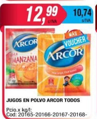 Maxiconsumo Arcor Jugos En Polvo Todos oferta