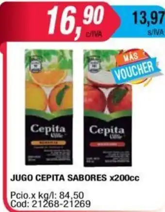 Maxiconsumo Cepita Jugo Sabores 200cc oferta