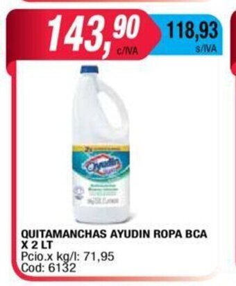 Maxiconsumo Ayudin Quitamanchas Ropa BCA x 2Lt oferta