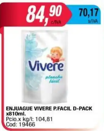 Maxiconsumo Vivere Enjuague P.Facil D-Pack x 810ml oferta