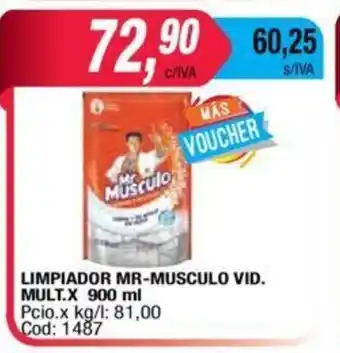 Maxiconsumo Mr.Musculo Limpiador Vid Mult.X 900ml oferta