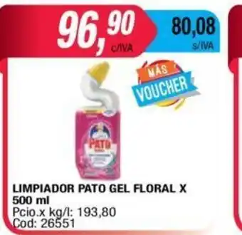 Maxiconsumo Pato Limpiador Gel Floral x 500ml oferta