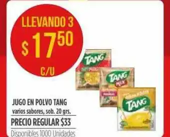Supermercados Vea Tang Jugo En Polvo 20grs oferta