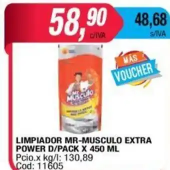 Maxiconsumo Mr.Musculo Limpiador Extra Power D/Pack x 450ml oferta