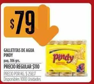 Supermercados Vea Gammetitas De Agua Pindy 306grs oferta