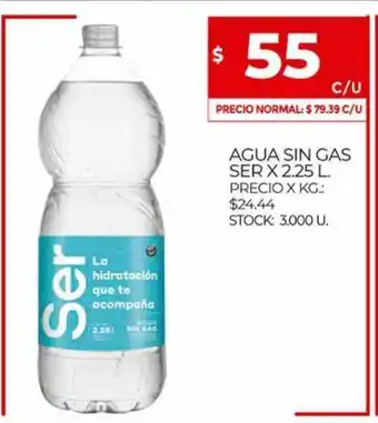 Supermercados DIA Agua Sin Gas Ser x 2,25 L oferta