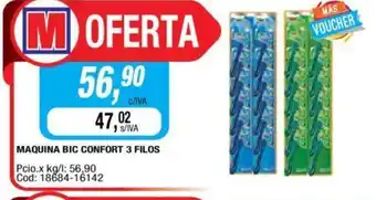 Maxiconsumo BIC Maquina Confort 3 Filos oferta