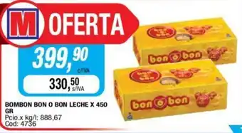 Maxiconsumo Bon o Bon Bombón Leche x 450gr oferta