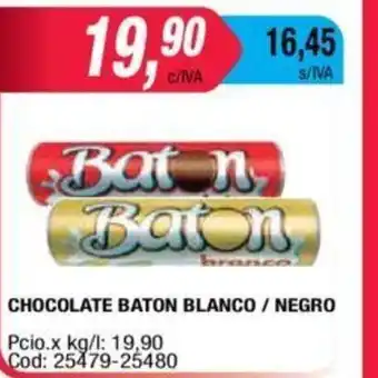Maxiconsumo Baton Chocolate Blanco/Negro oferta