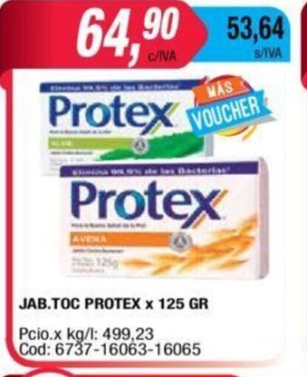 Maxiconsumo Protex Jab. Toc x 125gr oferta