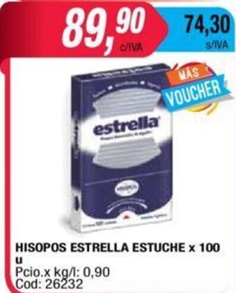 Maxiconsumo Estrella Estuche Hisopos x 100u oferta