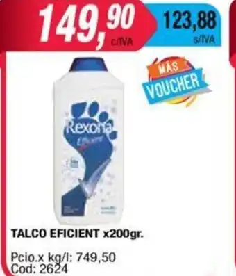 Maxiconsumo Eficient Talco x 200gr oferta