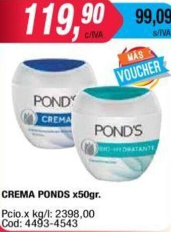 Maxiconsumo Ponds Crema x 50gr oferta