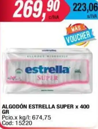 Maxiconsumo Estrella Algodon super 400gr oferta