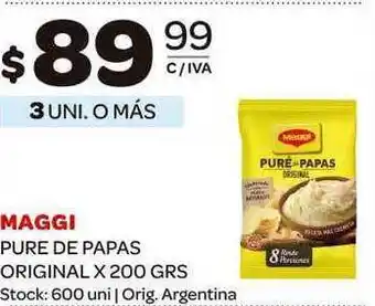 Carrefour Maxi Maggi Pure De Papas Original x 200grs oferta