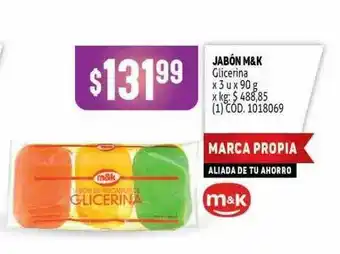 Makro Jabón M&k x 3u x 90g oferta