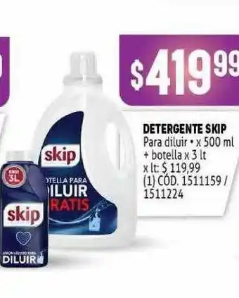 Makro Detergente Skip x 500ml oferta